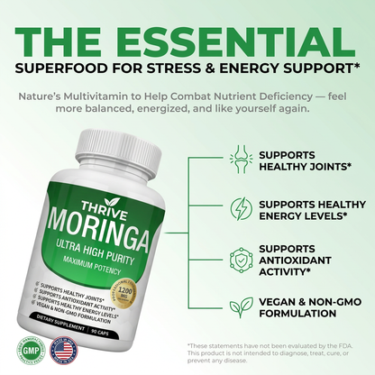 Thrive™ Moringa – Naturally Lowers Cortisol To Help Restore Balance Inside and Out