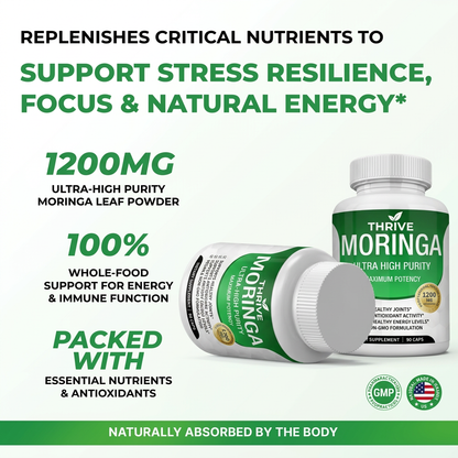 Thrive™ Moringa – Naturally Lowers Cortisol To Help Restore Balance Inside and Out