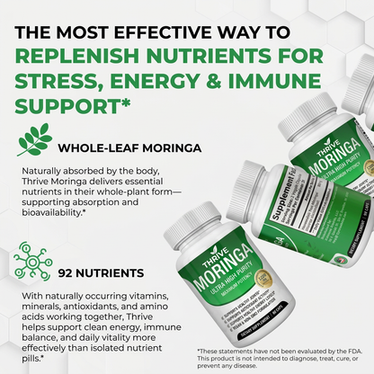 Thrive™ Moringa – Naturally Lowers Cortisol To Help Restore Balance Inside and Out
