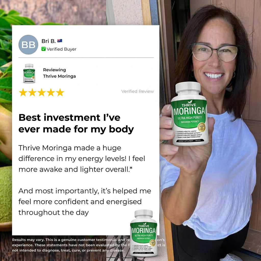 Thrive™ Moringa – Naturally Lowers Cortisol To Help Restore Balance Inside and Out
